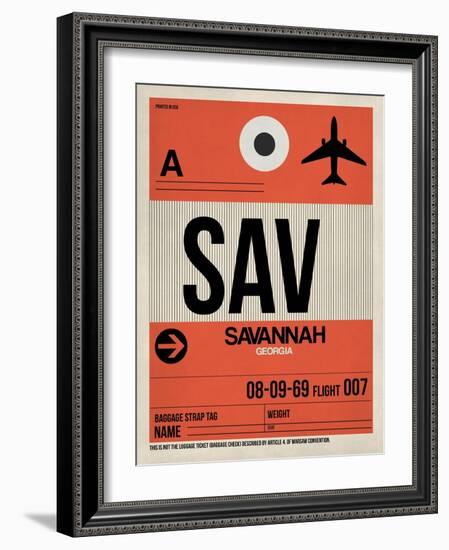 SAV Savannah Luggage Tag I-NaxArt-Framed Art Print