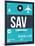 SAV Savannah Luggage Tag II-NaxArt-Mounted Art Print