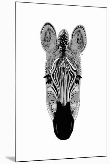 Savane Zebra - Noir-Emilie Ramon-Mounted Giclee Print