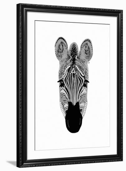 Savane Zebra - Noir-Emilie Ramon-Framed Giclee Print