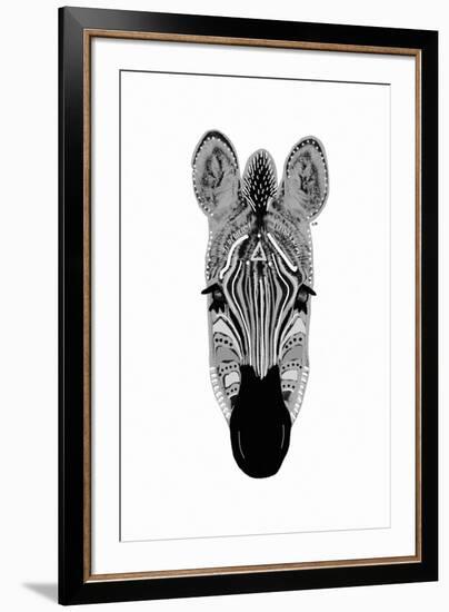 Savane Zebra - Noir-Emilie Ramon-Framed Giclee Print