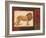 Savanna Lion-Linda Wacaster-Framed Art Print