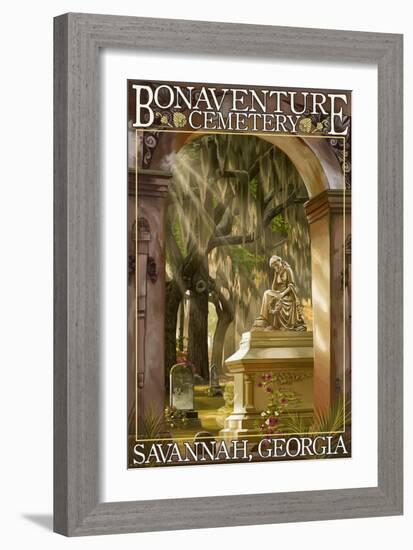 Savannah, Georgia - Bonaventure Cemetery-Lantern Press-Framed Art Print