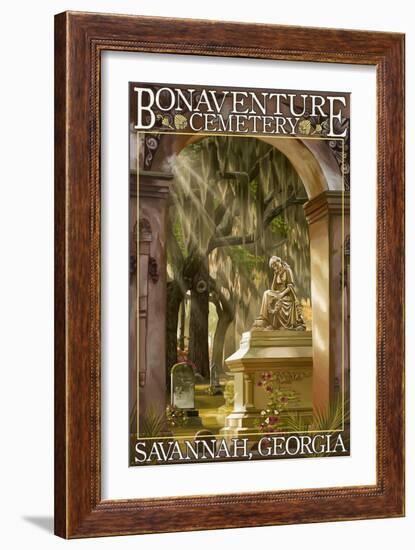 Savannah, Georgia - Bonaventure Cemetery-Lantern Press-Framed Art Print