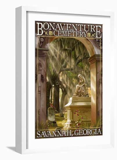 Savannah, Georgia - Bonaventure Cemetery-Lantern Press-Framed Art Print