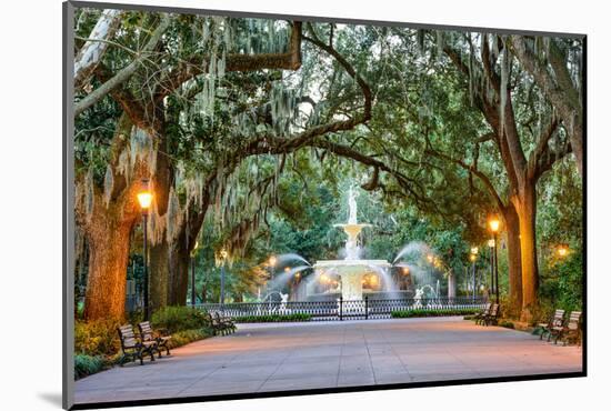 Savannah, Georgia, USA at Forsyth Park Fountain.-SeanPavonePhoto-Mounted Photographic Print