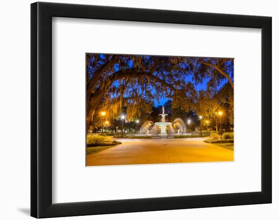 Savannah, Georgia, USA at Forsyth Park.-SeanPavonePhoto-Framed Photographic Print