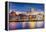 Savannah, Georgia, USA Downtown Skyline.-SeanPavonePhoto-Framed Premier Image Canvas