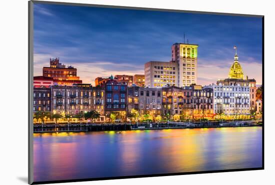 Savannah, Georgia, USA Downtown Skyline.-SeanPavonePhoto-Mounted Photographic Print