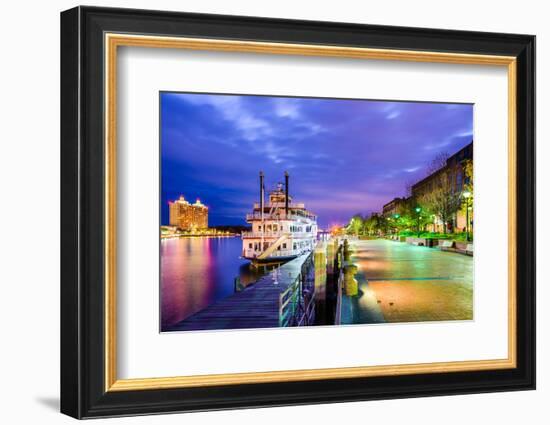 Savannah, Georgia, USA Riverfront.-SeanPavonePhoto-Framed Photographic Print