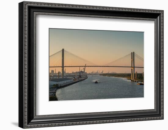 Savannah River View in Savannah, GA-Rolf_52-Framed Photographic Print