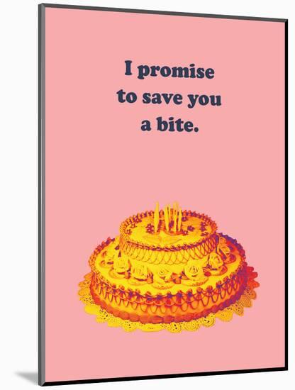 Save A Bite-null-Mounted Art Print