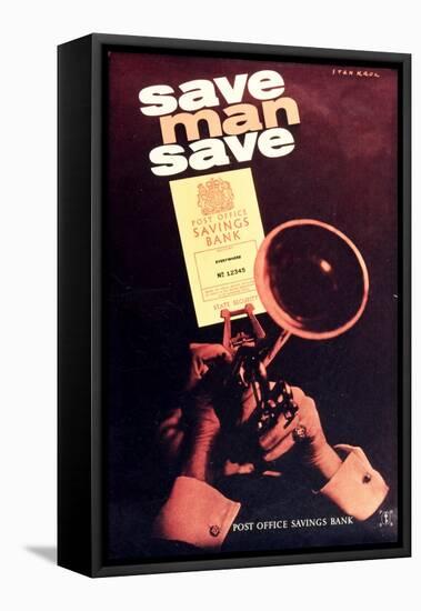 Save Man Save-Stan Krol-Framed Stretched Canvas