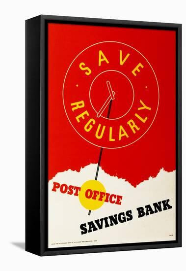 Save Regularly, Post Office Savings Bank-Not know-Framed Stretched Canvas