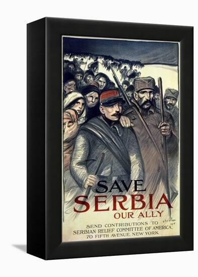 "Save Serbia, Our Ally", 1916-Théophile Alexandre Steinlen-Framed Premier Image Canvas