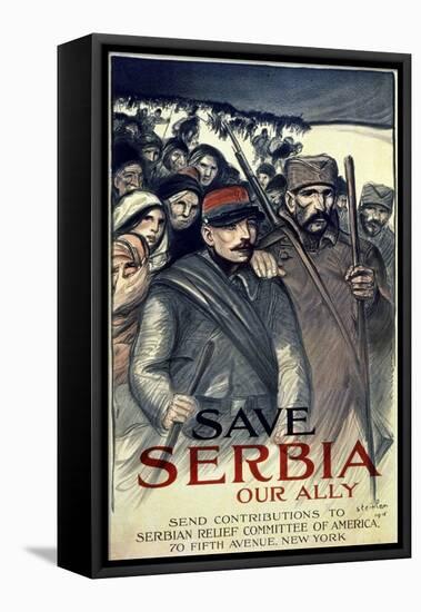 "Save Serbia, Our Ally", 1916-Théophile Alexandre Steinlen-Framed Premier Image Canvas