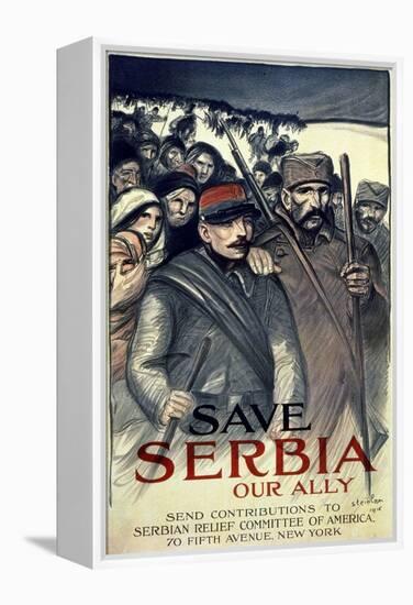 "Save Serbia, Our Ally", 1916-Théophile Alexandre Steinlen-Framed Premier Image Canvas