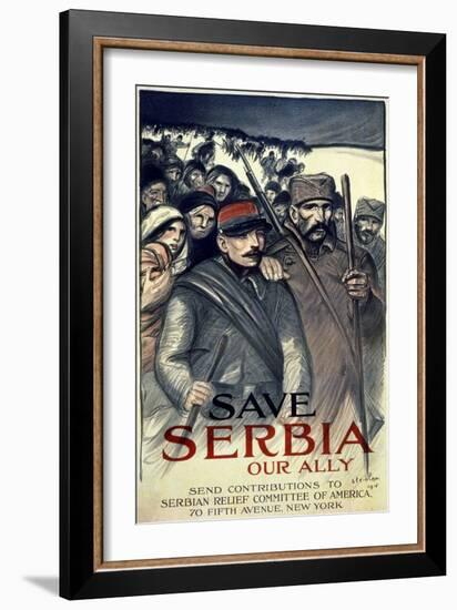 "Save Serbia, Our Ally", 1916-Théophile Alexandre Steinlen-Framed Giclee Print