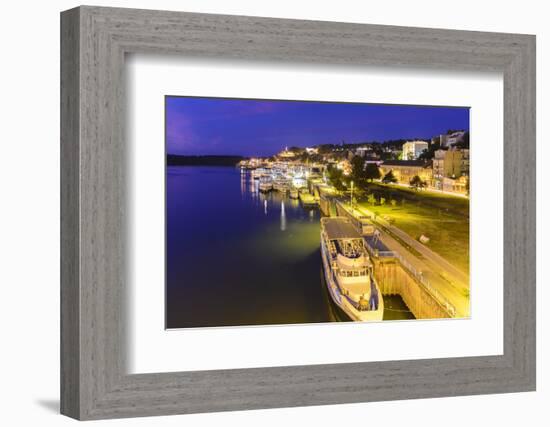 Save Shore and View to the Fortress Kalemegdan, Serbia, Belgrade-Volker Preusser-Framed Photographic Print