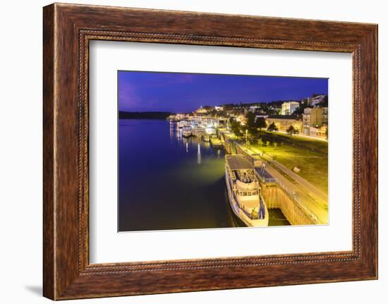 Save Shore and View to the Fortress Kalemegdan, Serbia, Belgrade-Volker Preusser-Framed Photographic Print