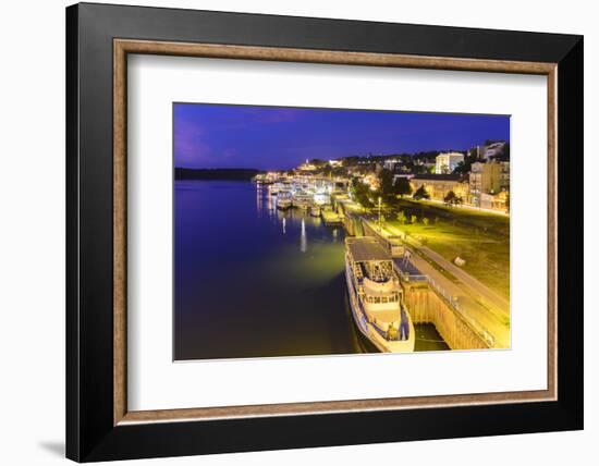 Save Shore and View to the Fortress Kalemegdan, Serbia, Belgrade-Volker Preusser-Framed Photographic Print