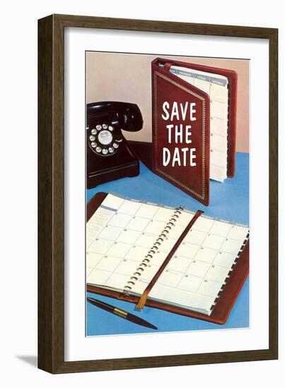 Save the Date, Day Planner-null-Framed Premium Giclee Print