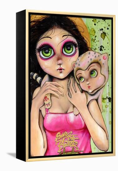 Save the Planet-Coco Electra-Framed Stretched Canvas