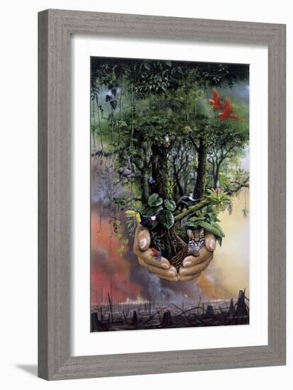 Save the Rainforest-Harro Maass-Framed Giclee Print