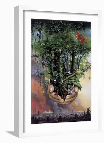 Save the Rainforest-Harro Maass-Framed Giclee Print