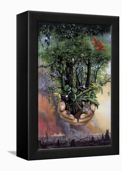 Save the Rainforest-Harro Maass-Framed Premier Image Canvas