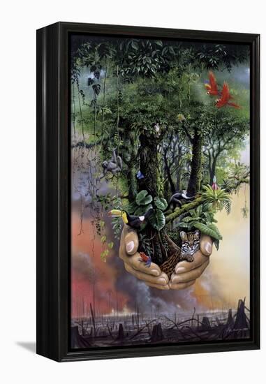 Save the Rainforest-Harro Maass-Framed Premier Image Canvas