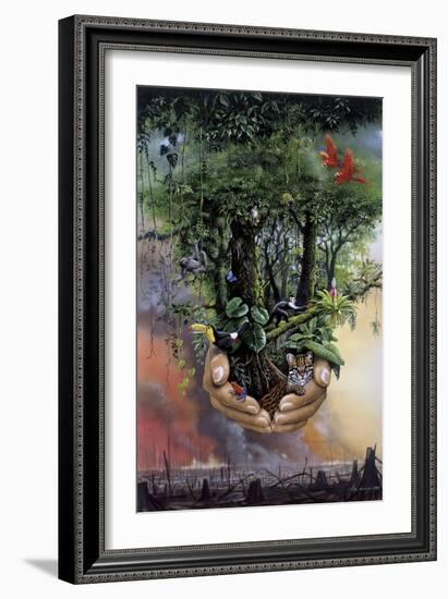 Save the Rainforest-Harro Maass-Framed Premium Giclee Print