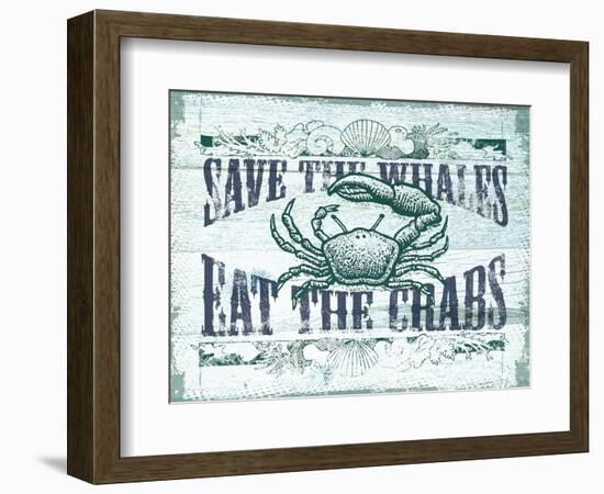 Save The Whales-The Saturday Evening Post-Framed Premium Giclee Print