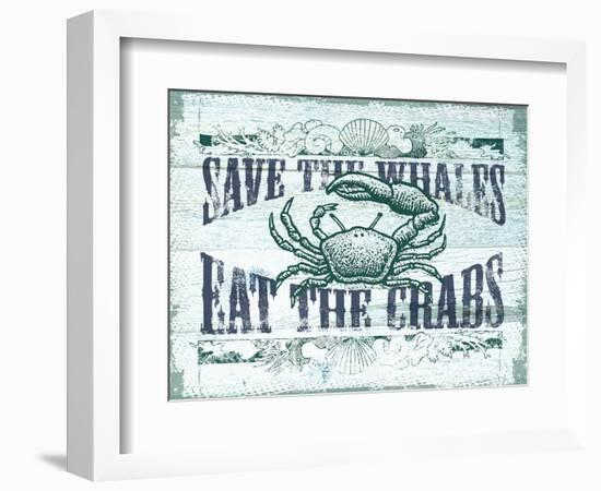 Save The Whales-The Saturday Evening Post-Framed Premium Giclee Print