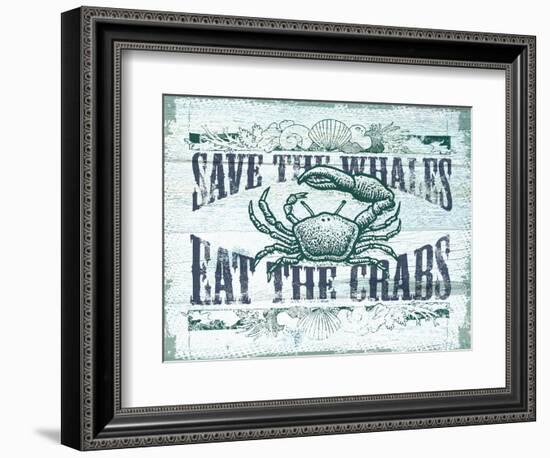 Save The Whales-The Saturday Evening Post-Framed Premium Giclee Print