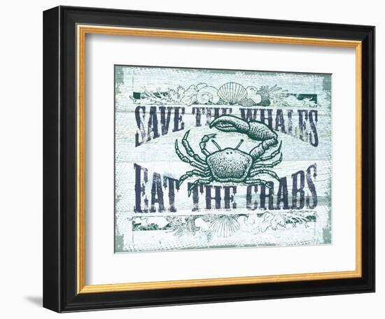 Save The Whales-The Saturday Evening Post-Framed Premium Giclee Print