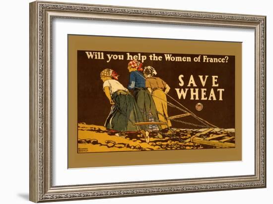 Save Wheat-Edward Penfield-Framed Art Print