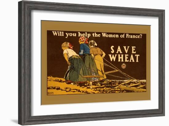 Save Wheat-Edward Penfield-Framed Art Print