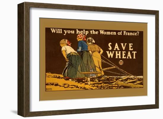 Save Wheat-Edward Penfield-Framed Art Print