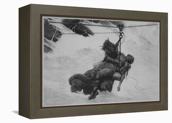 Saved, 1889 (Etching)-Winslow Homer-Framed Premier Image Canvas