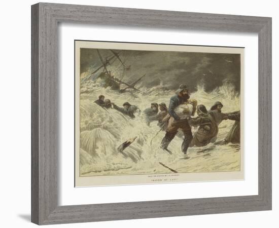 Saved at Last-Charles Joseph Staniland-Framed Giclee Print