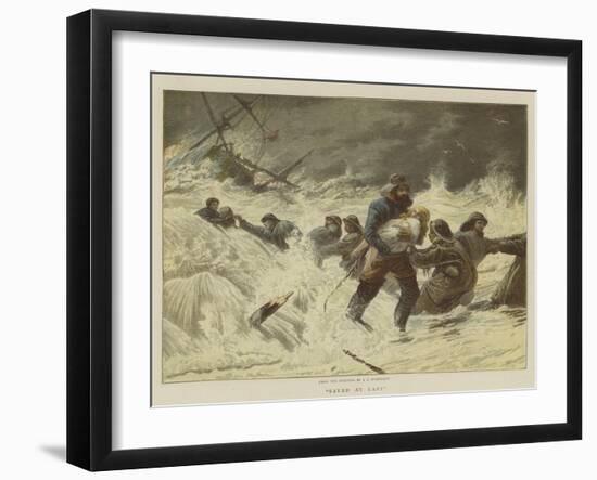 Saved at Last-Charles Joseph Staniland-Framed Giclee Print