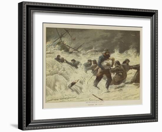 Saved at Last-Charles Joseph Staniland-Framed Giclee Print