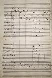 Autograph Sheet Music of Symphony for Large Orchestra, 1864-Saverio Mercadante-Mounted Giclee Print