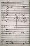 Autograph Sheet Music of Symphony for Large Orchestra, 1864-Saverio Mercadante-Giclee Print