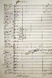 Autograph Sheet Music of Symphony for Large Orchestra, 1864-Saverio Mercadante-Giclee Print