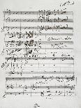 Autograph Sheet Music of Symphony for Large Orchestra, 1864-Saverio Mercadante-Giclee Print