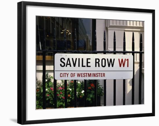 Savile Road, Street Sign, London, England, United Kingdom, Europe-Rawlings Walter-Framed Photographic Print