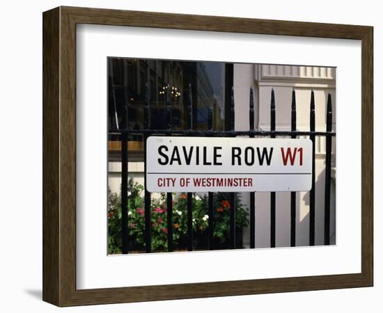 Savile Road, Street Sign, London, England, United Kingdom, Europe-Rawlings Walter-Framed Photographic Print