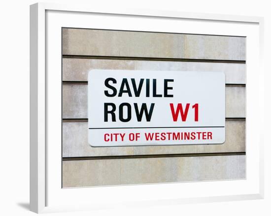 Savile Row-Joseph Eta-Framed Giclee Print